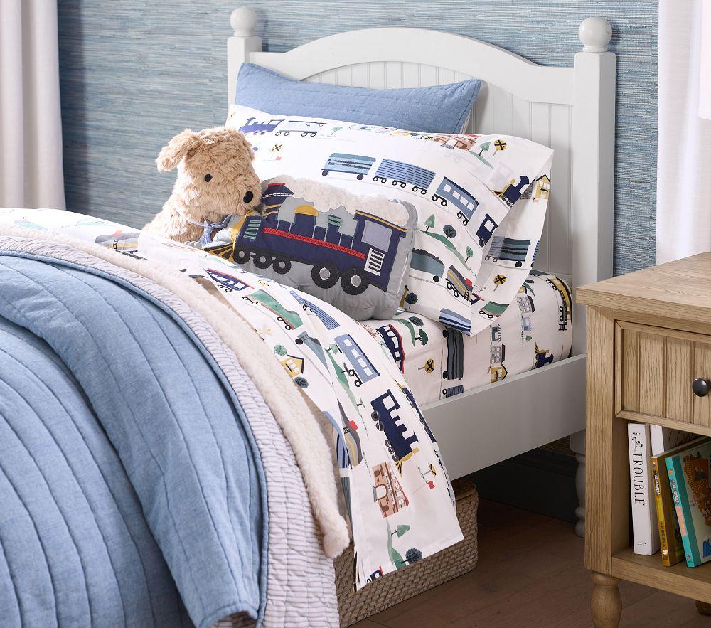 Pottery barn train sheets clearance